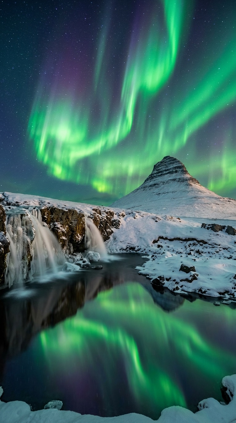 Aurora Boreal na Islândia